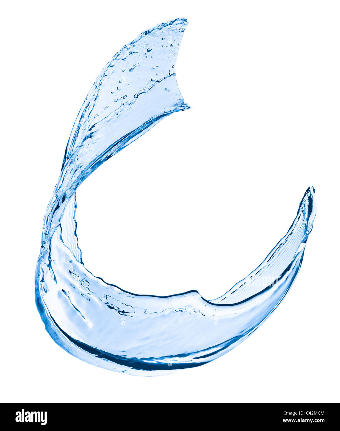 water splash close up isolated on white background Stock Photo - Alamy