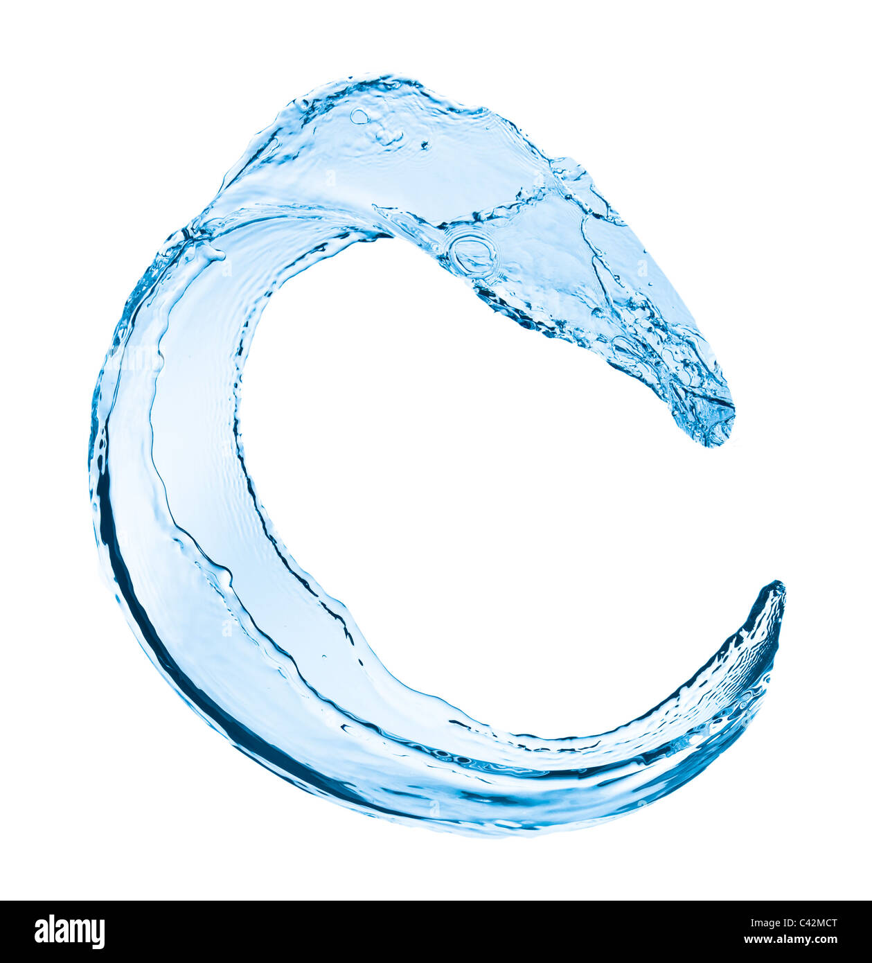 water splash close up isolated on white background Stock Photo - Alamy