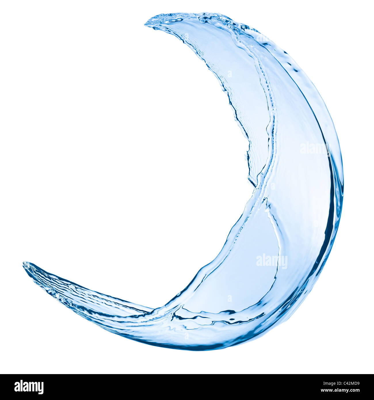 water splash close up isolated on white background Stock Photo - Alamy