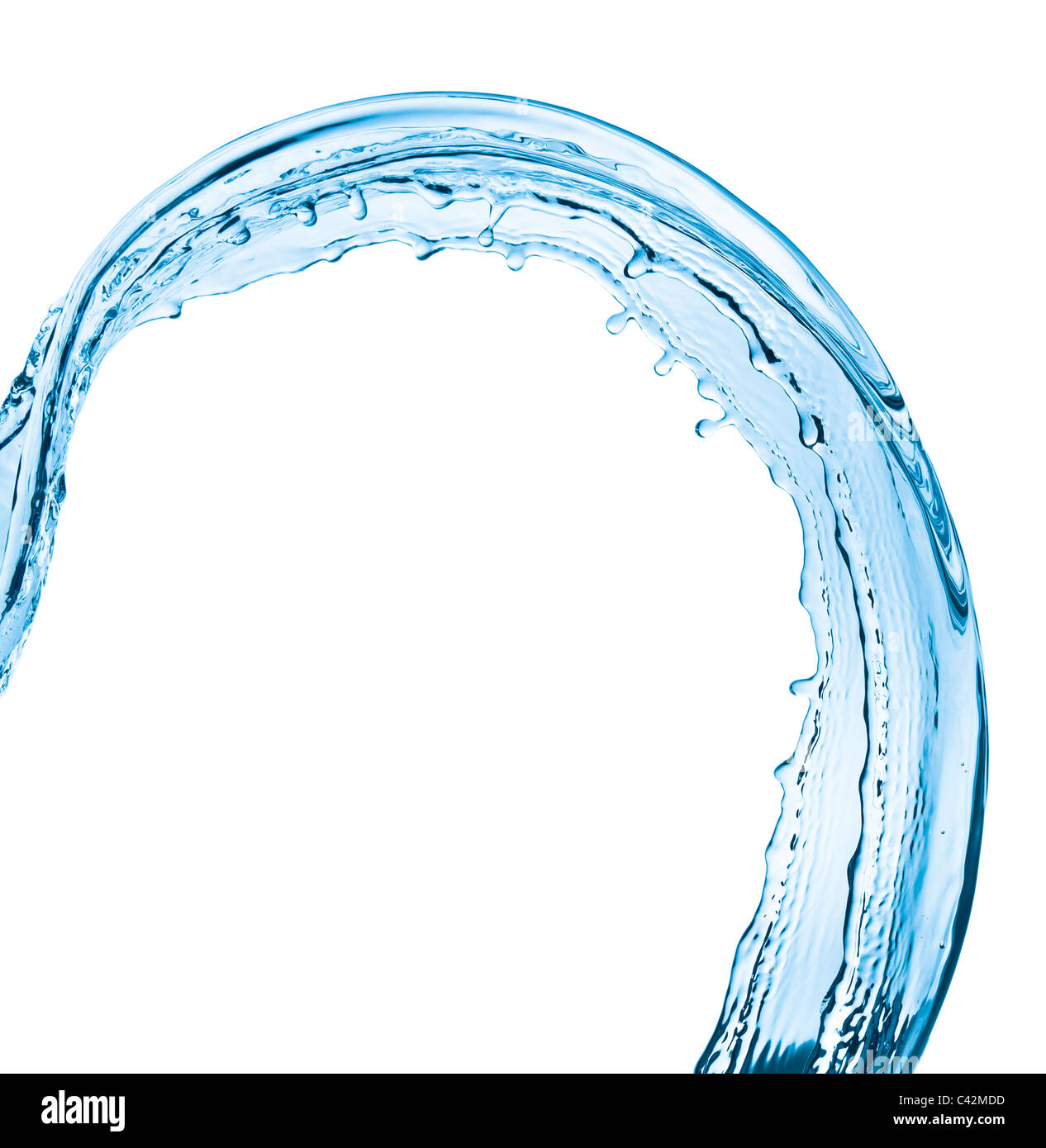 water splash close up isolated on white background Stock Photo - Alamy