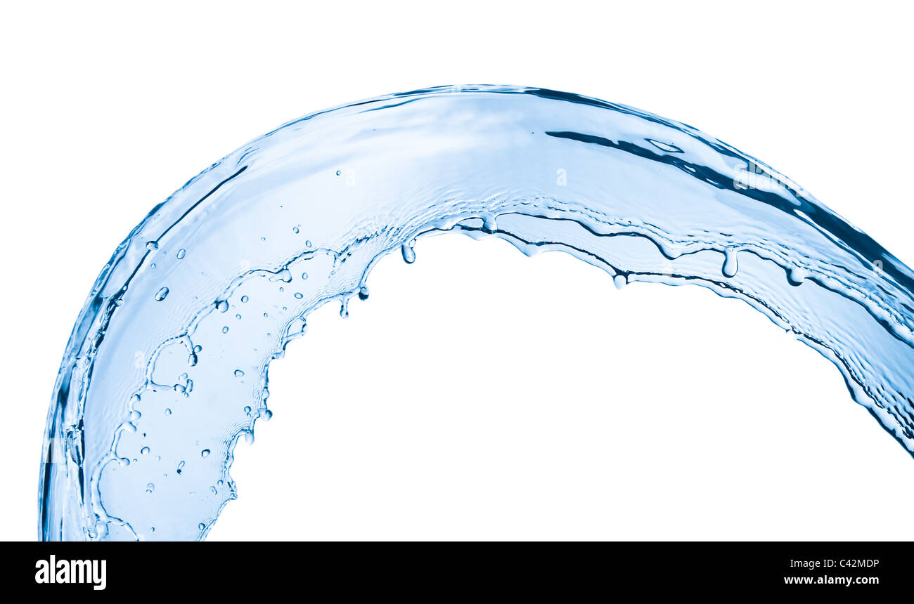 water splash close up isolated on white background Stock Photo - Alamy