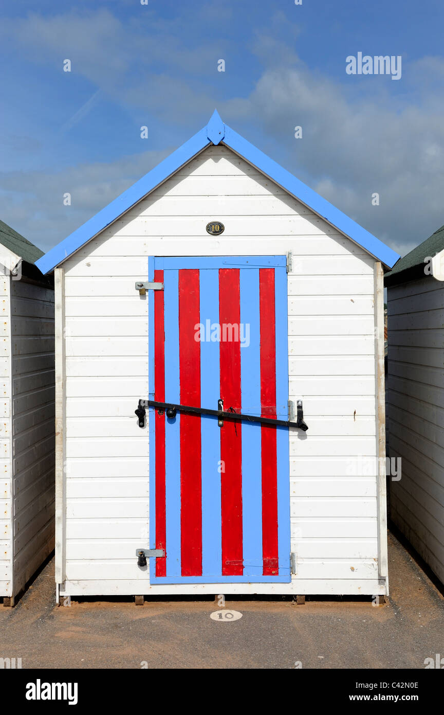 beach hut devon england uk Stock Photo Alamy