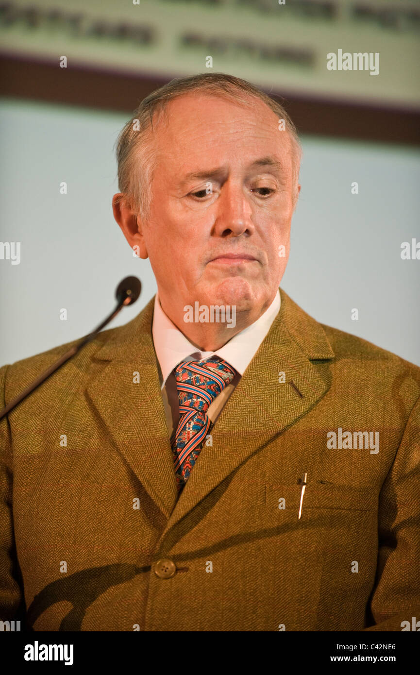 Gilbert of Gilbert and George artists pictured at Hay Festival 2011 Stock Photo