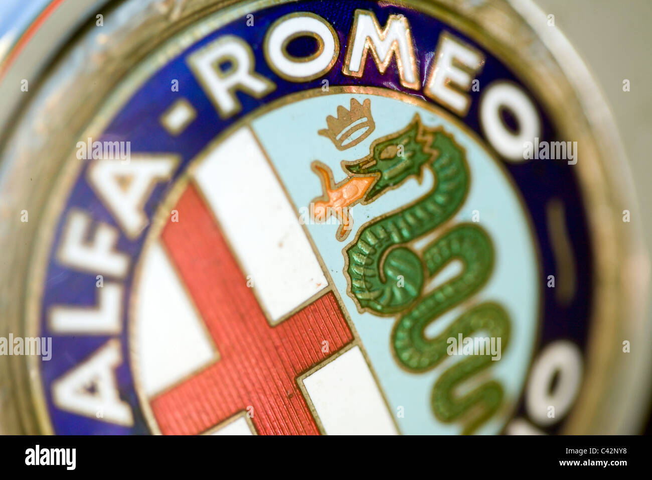 Alfa Romeo Badge Stock Photo