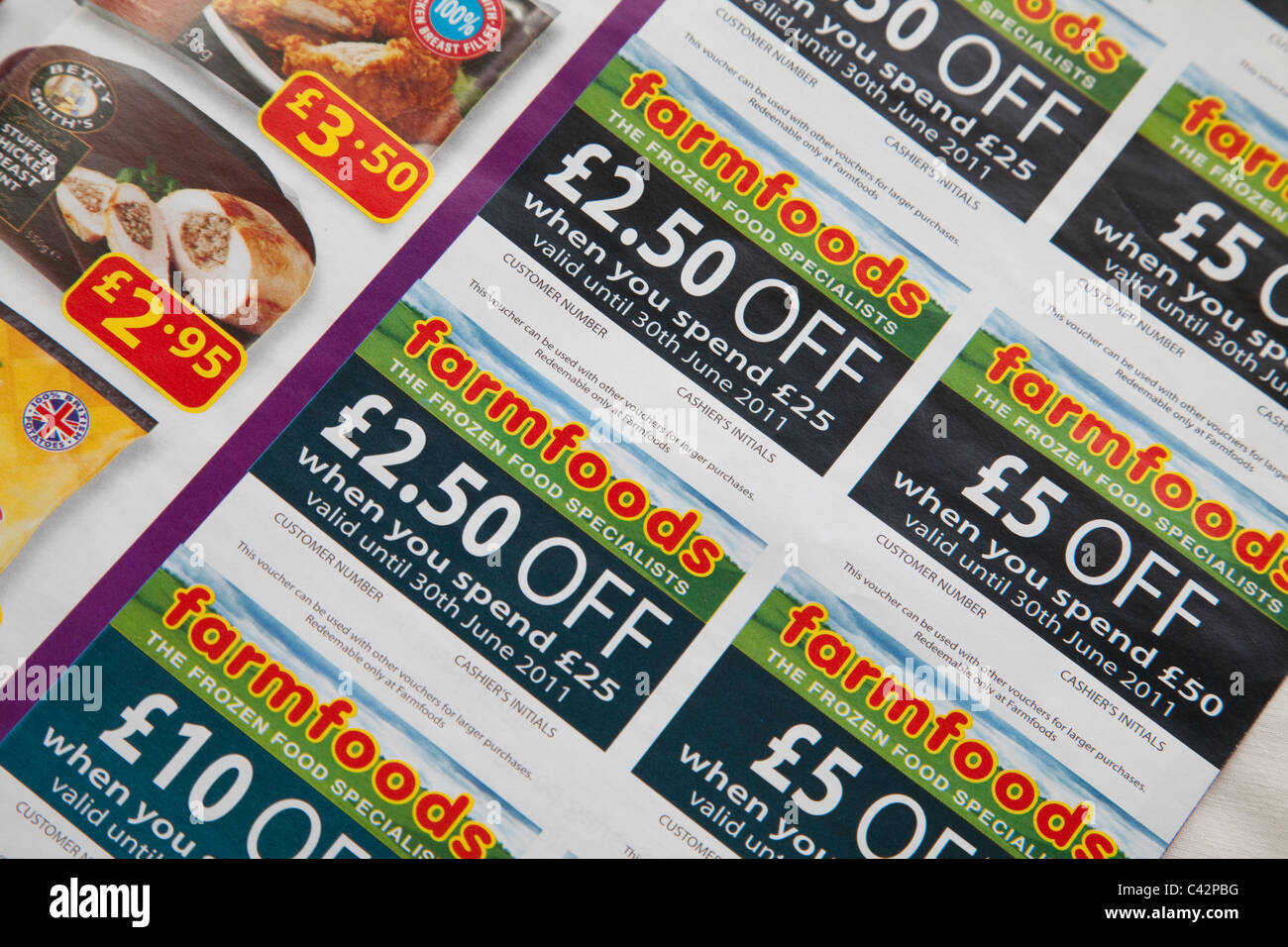 Farmfoods Food Supermarket Money Off Coupons Vouchers In Leaflet Farmfoods Food Supermarket Money Off Coupons Vouchers In Leaflet