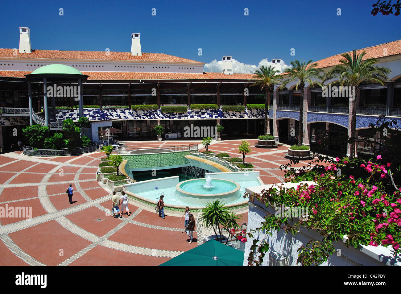 The Courtyard, The Forum Algarve Shopping Centre, Faro, Faro District, Algarve Region, Portugal Stock Photo