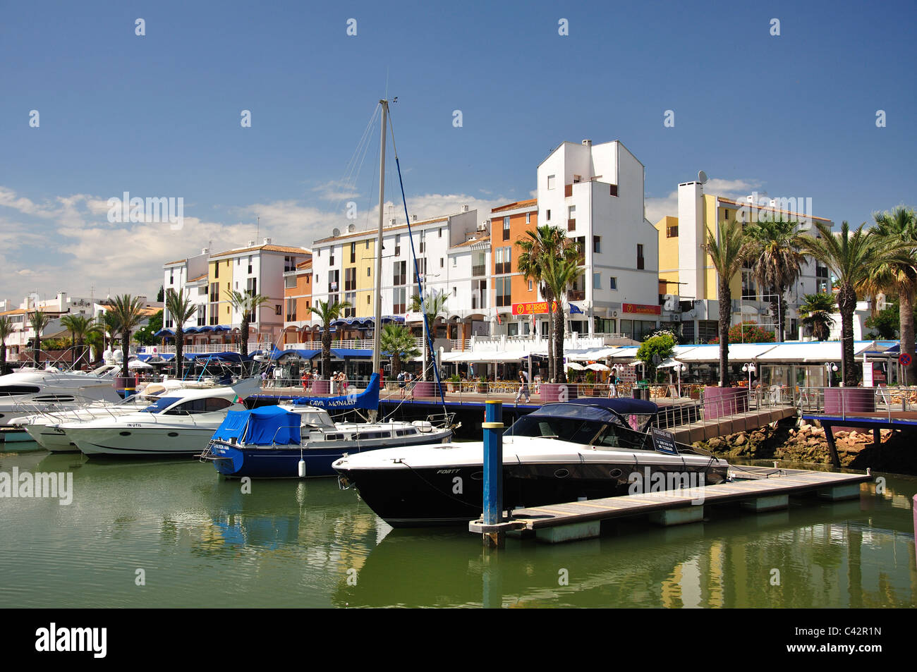 Vilamoura Marina, Vilamoura, Faro District, Algarve Region, Portugal Stock Photo