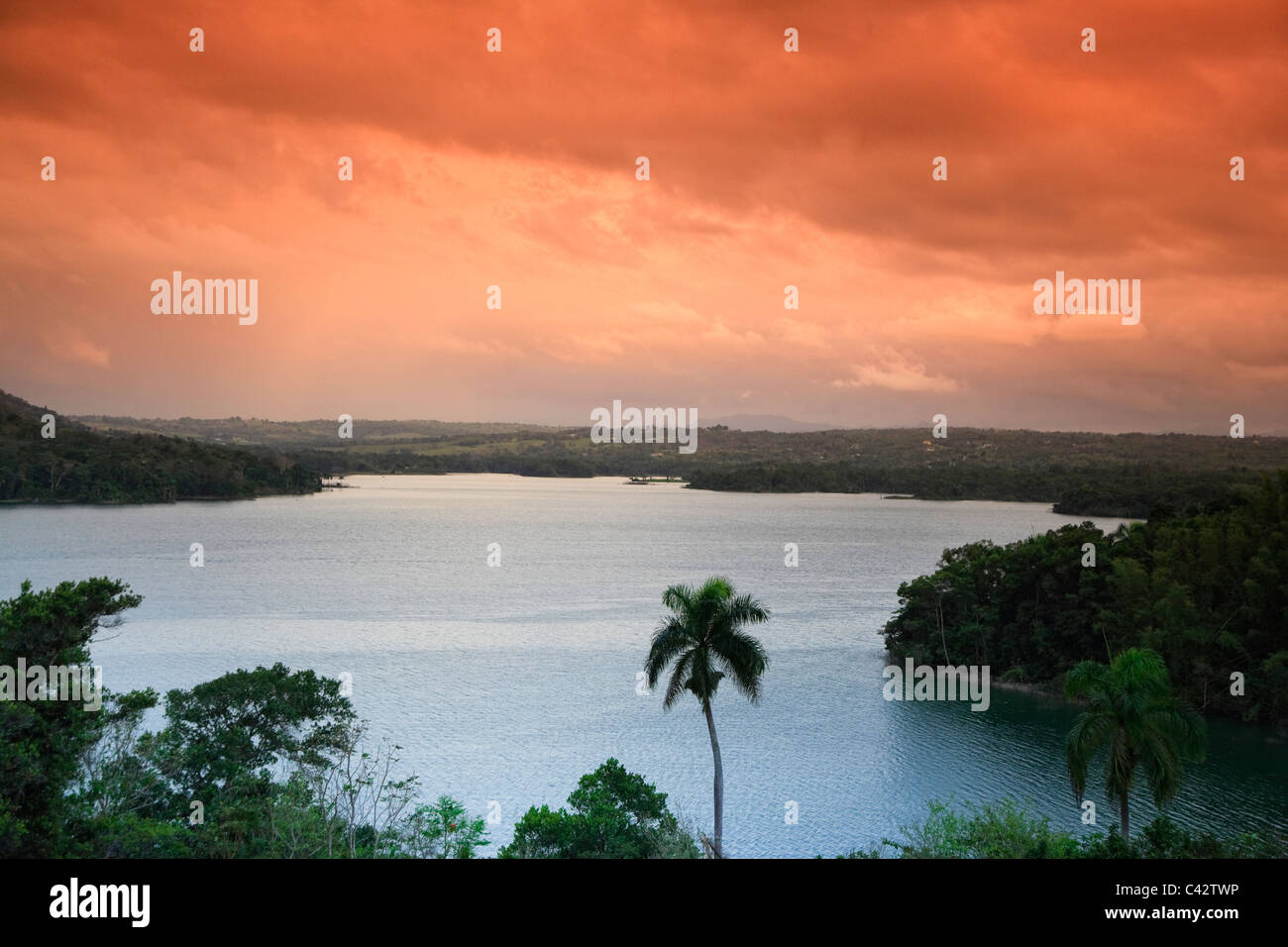 Usa, Caribbean, Puerto Rico, Guajataca Lake Stock Photo