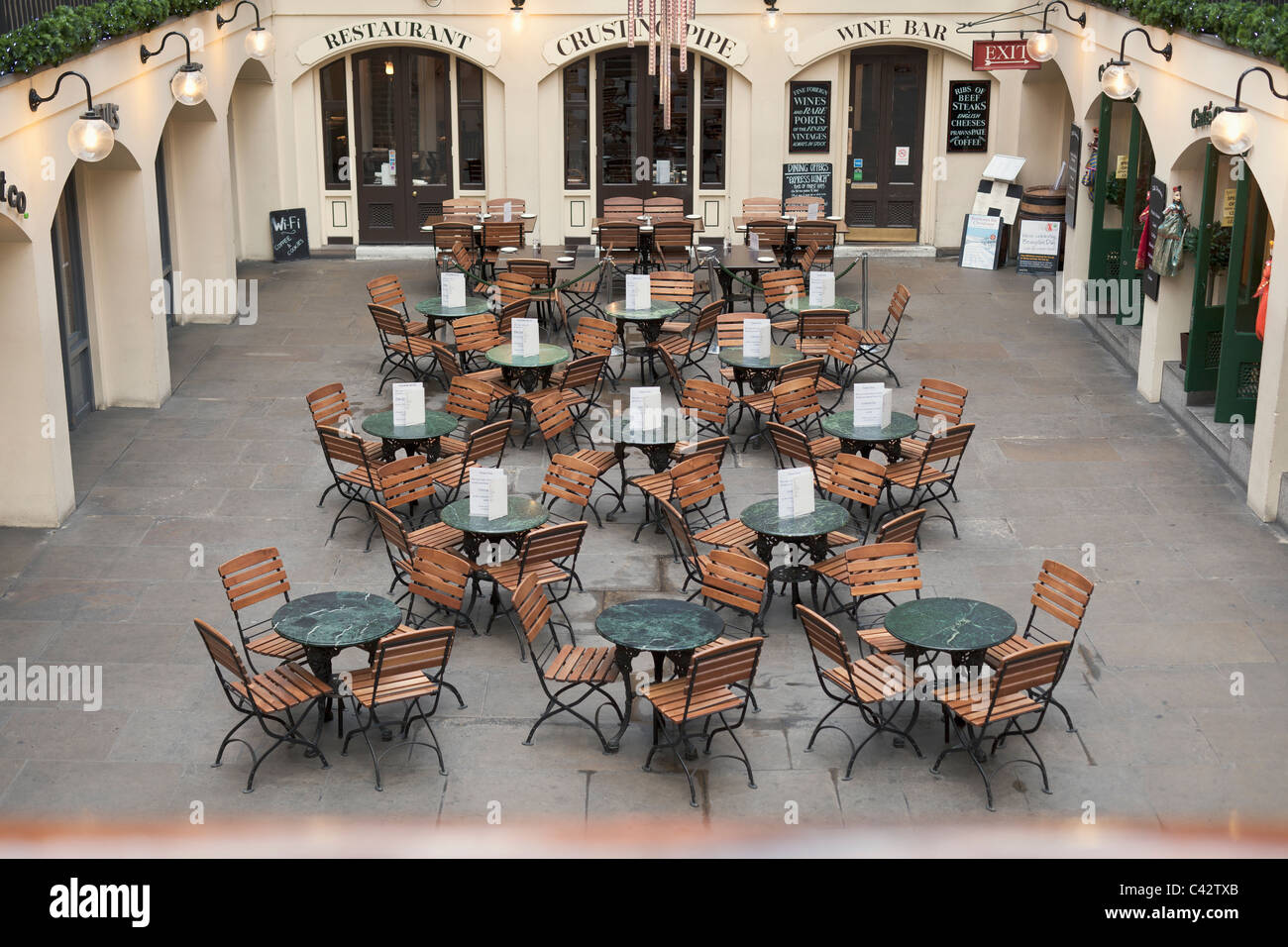 Covent Garden Food Court, London, England Stock Photo