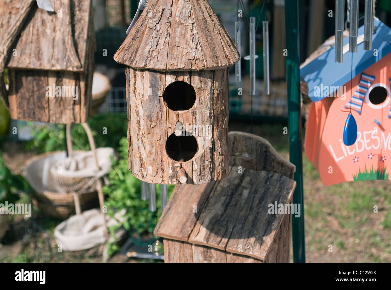Nest birdhouse artificial nests birdhouses bird house objects different nests hires stock