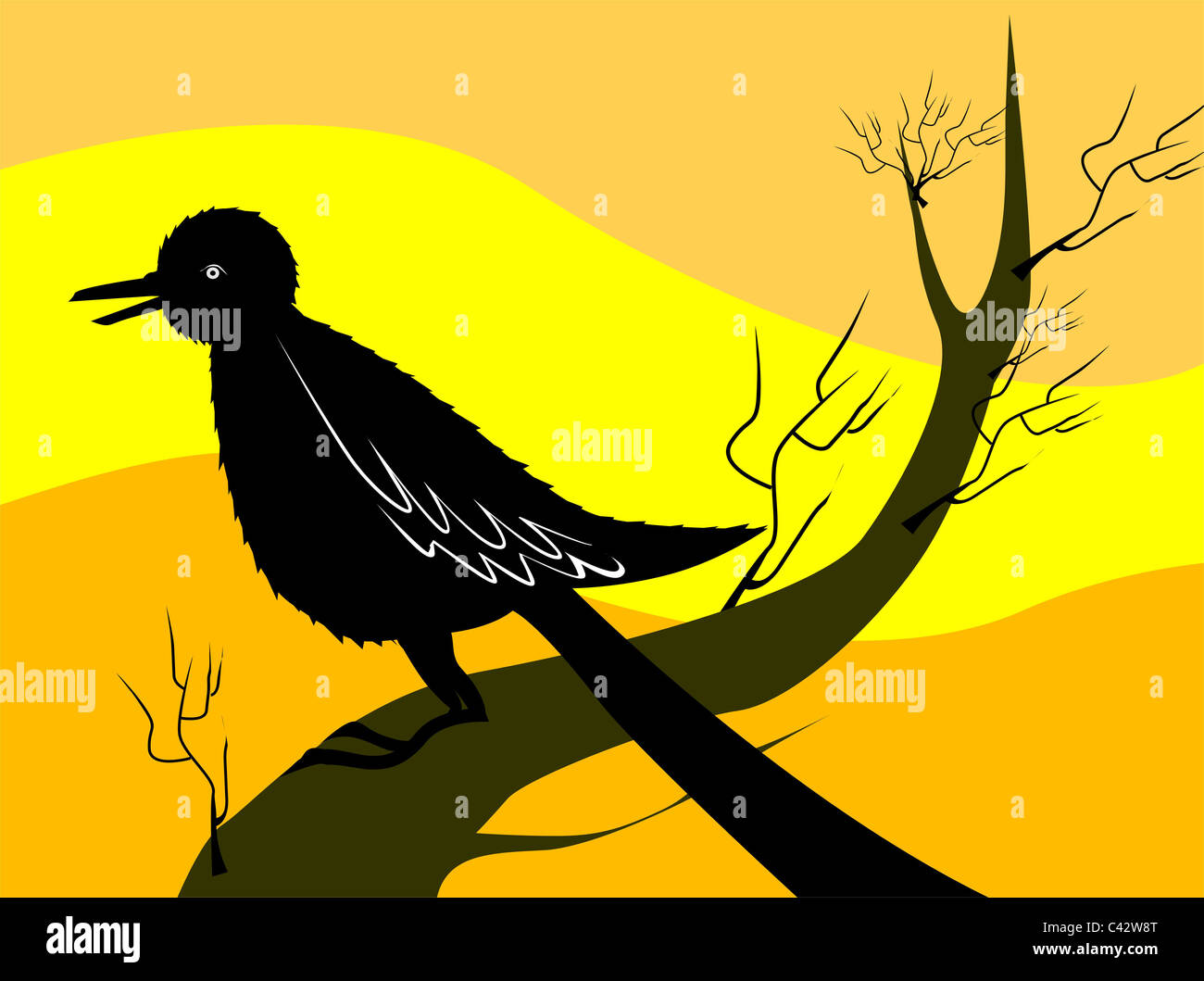 bird sitting on a branch of tree Stock Photo - Alamy