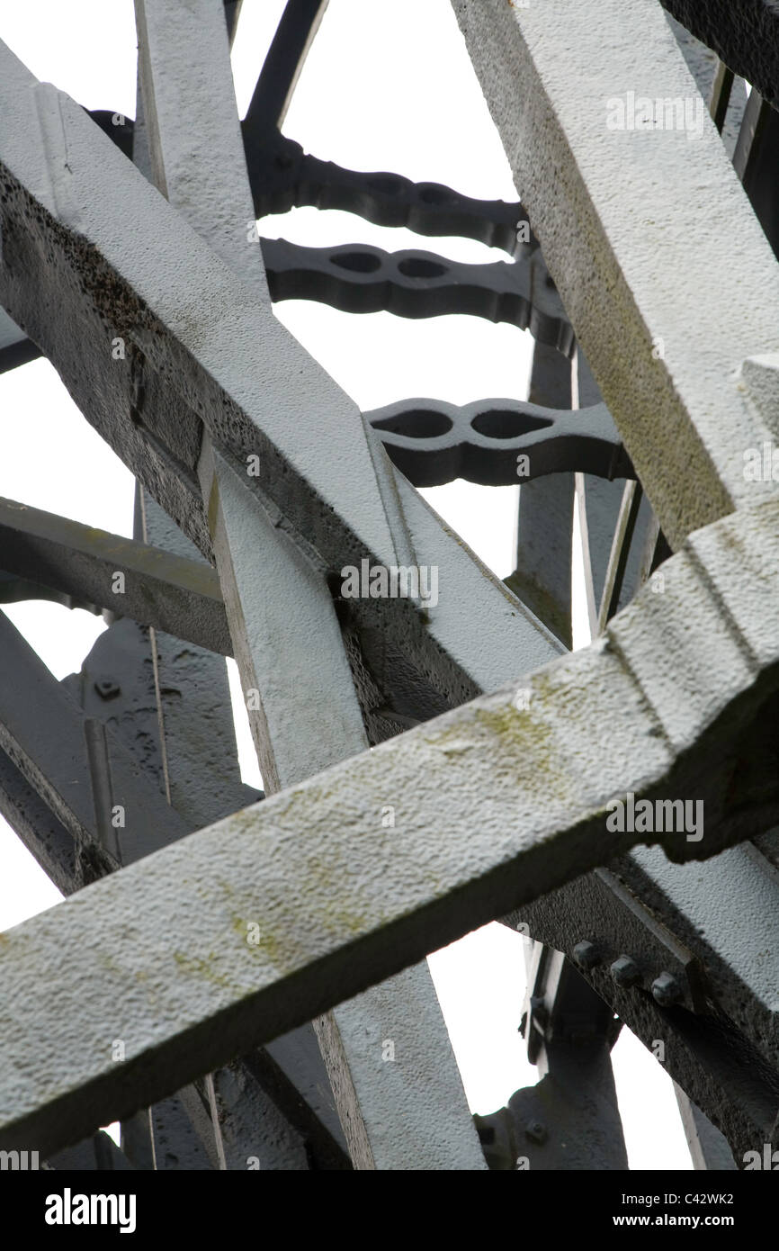 Detail from the Ironbridge in Shropshire, England. Stock Photo