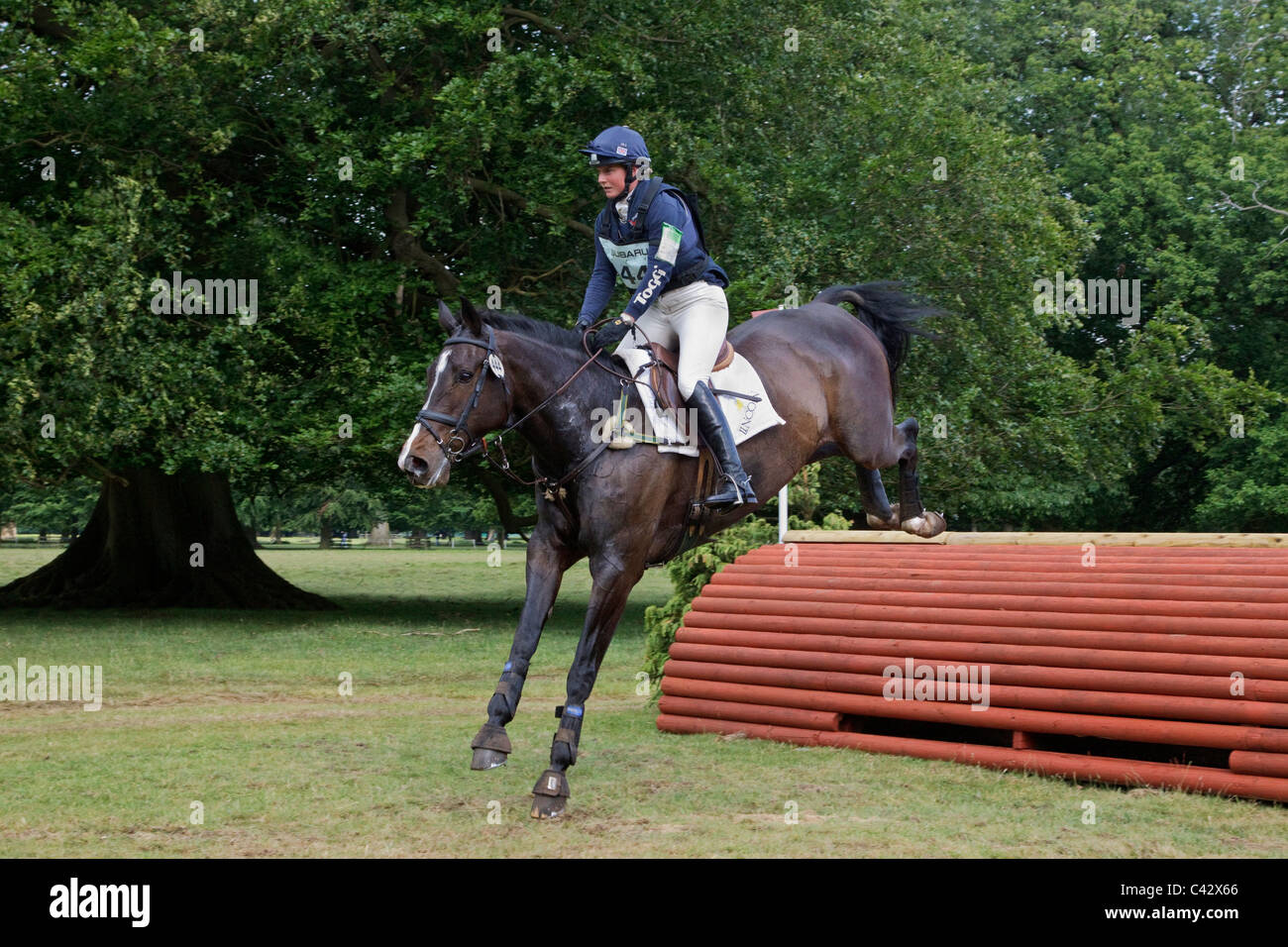 Piggy French at Houghton Hall Horse Trials 2011 on Alvescot Prada Stock Photo Alamy