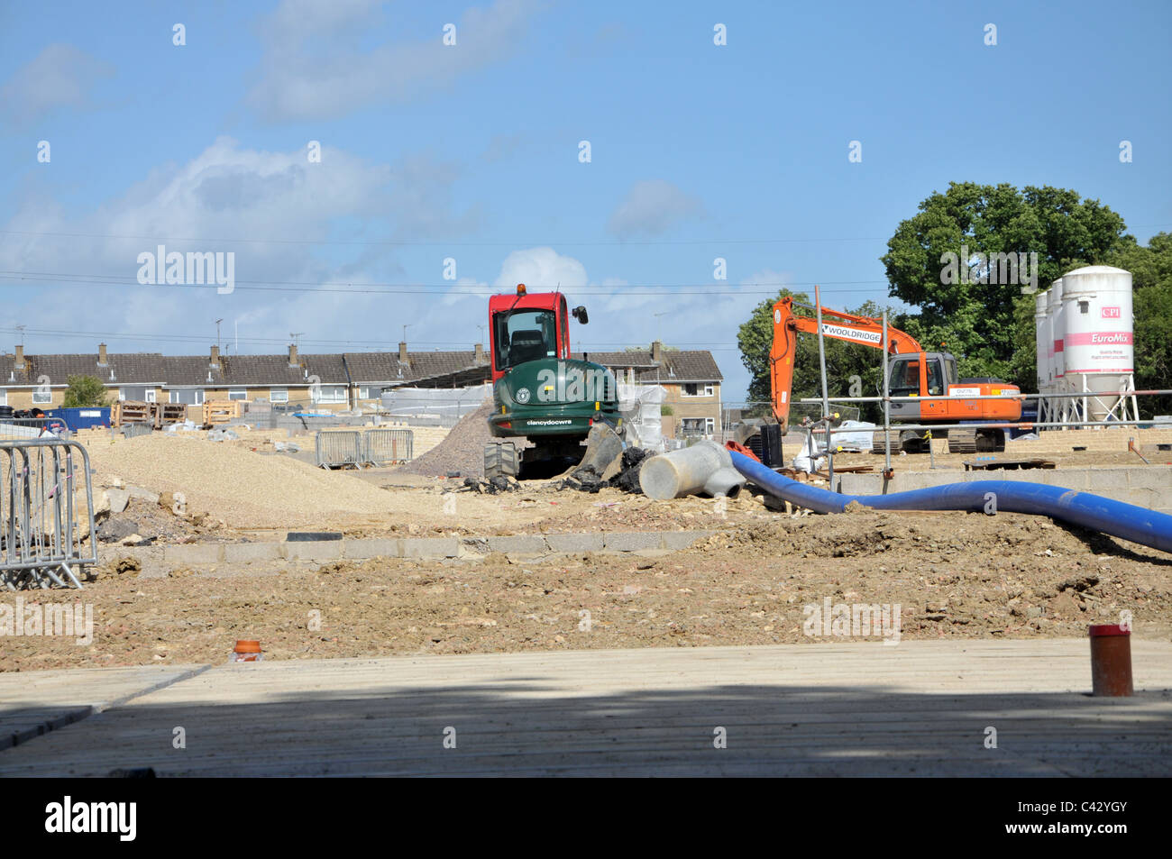 a building site of kingshill meadow,cirencester,gloucestershire,england