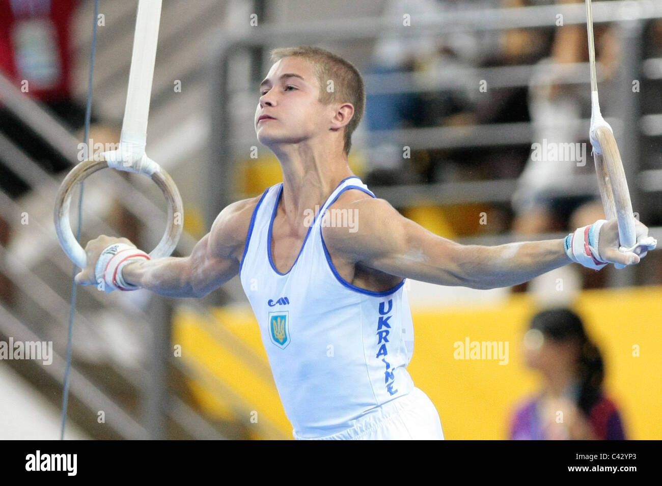 Oleg Stepko of Ukraine competes in the 2010 Singapore Youth Olympic