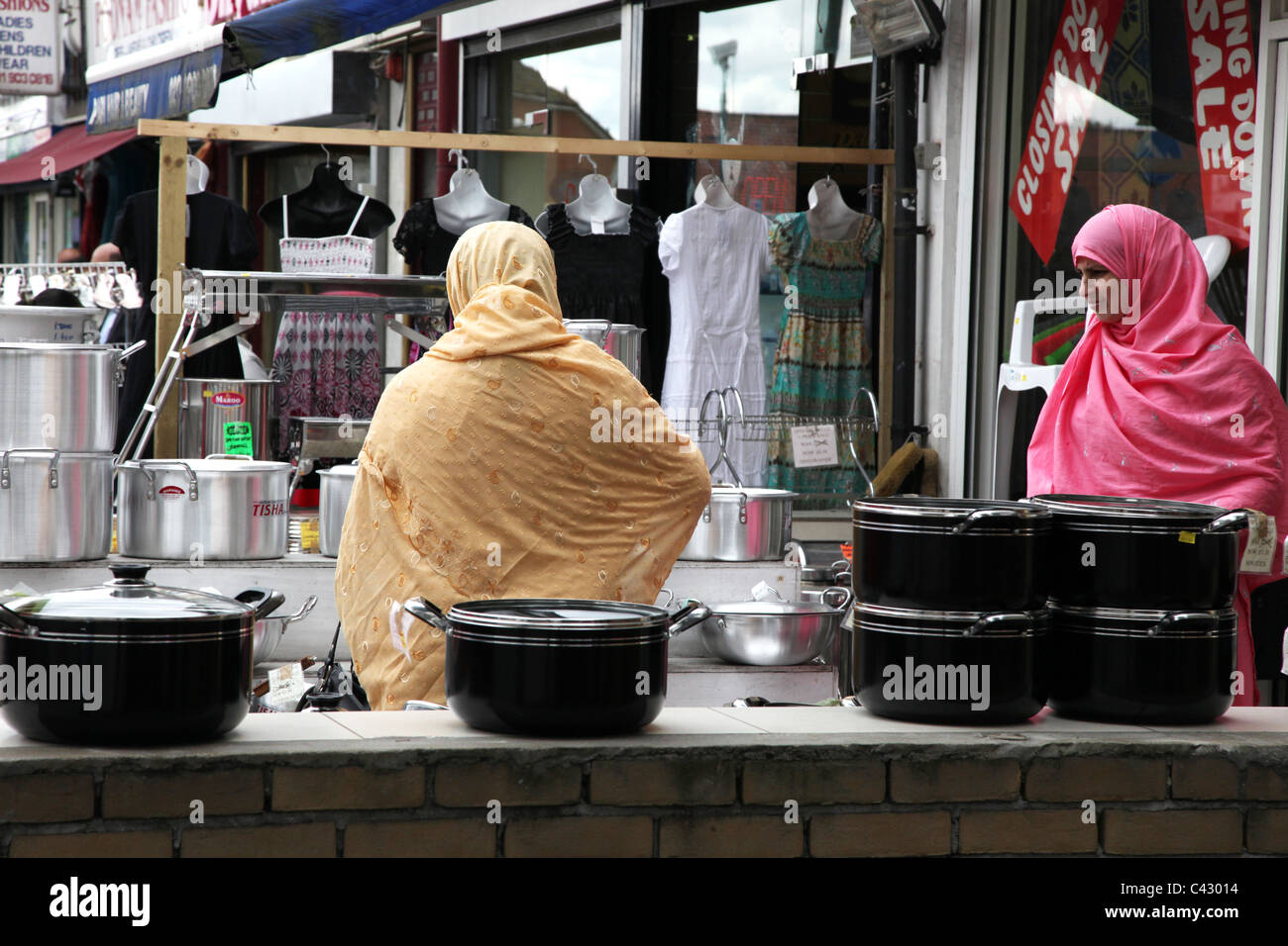 Shops in Ealing Road, Wembley, an area with a high ethnic population