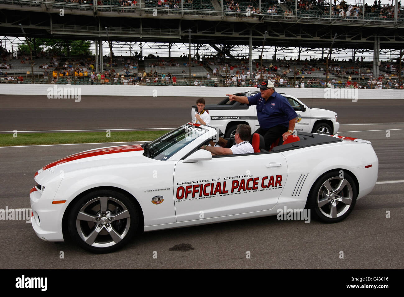 Scenes from the 100th edition of the Indy 500 motor race at the Motor Speedway, Indianapolis,USA Stock Photo