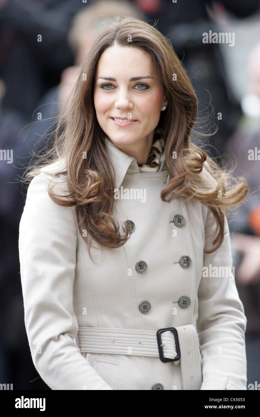 Catherine, Duchess of Cambridge (Catherine Elizabeth "Kate"; née Middleton; born 9 January 1982), is the wife of Prince William, Stock Photo
