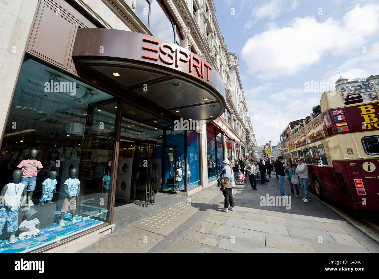 The storefront of the fashion retailer Esprit on Regent Street, London