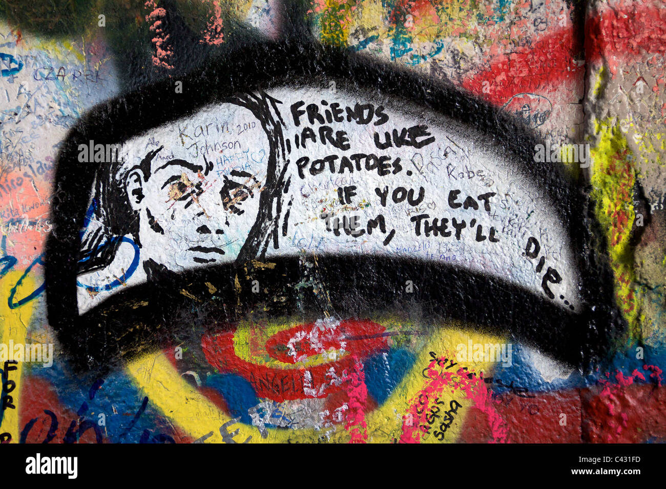 The John Lennon Wall in Prague Stock Photo Alamy