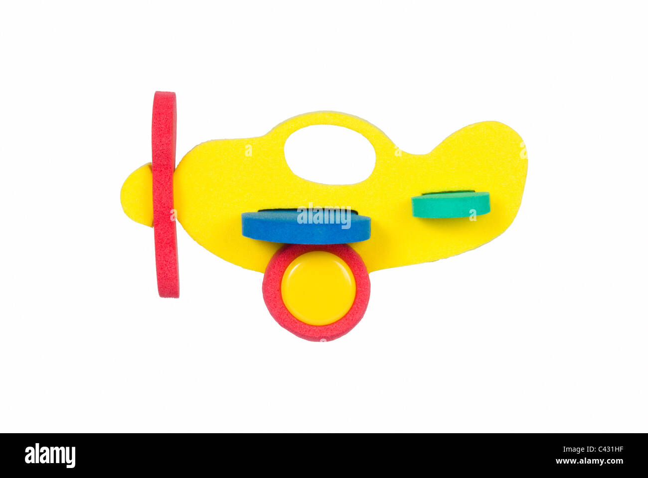 toy aeroplane cut-out Stock Photo
