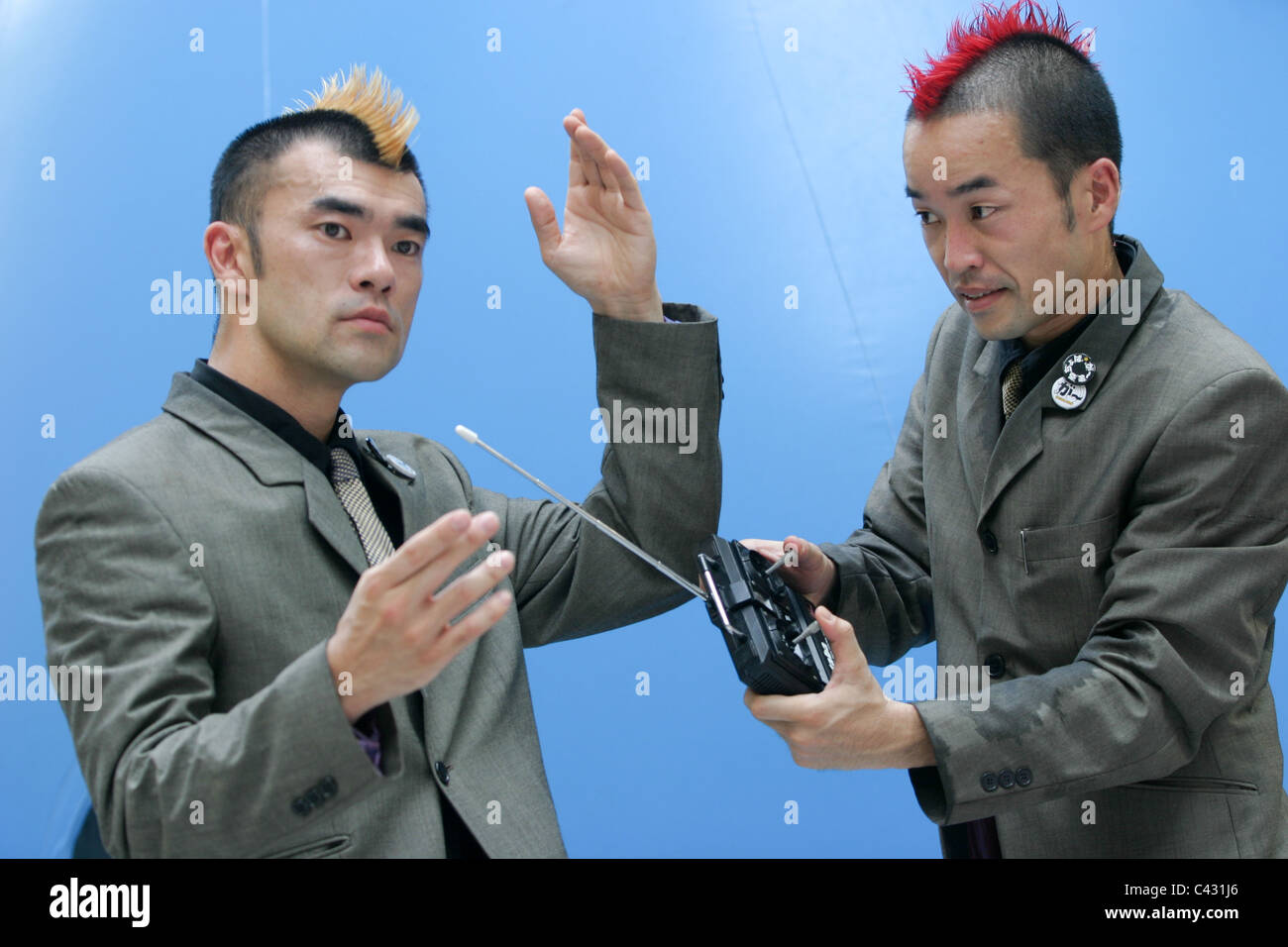 Gamarjobat, a Japanese Tokyo comedy duo Stock Photo Alamy