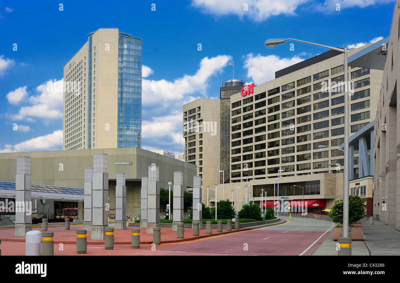 CNN Center in Atlanta, Georgia, USA. Stock Photo