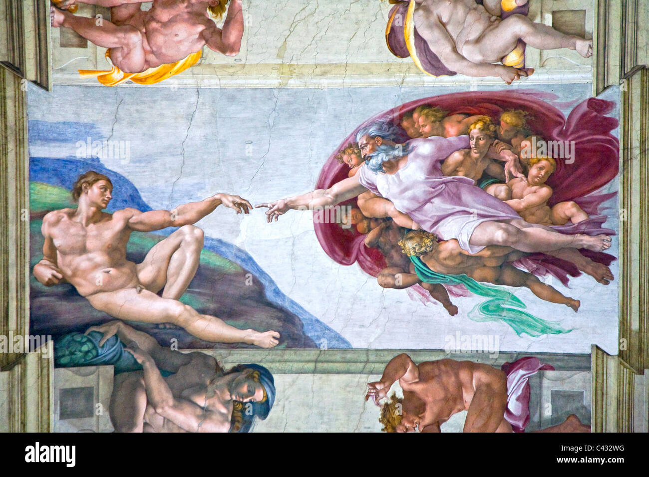Creation of adam michelangelo hi-res stock photography and images - Alamy