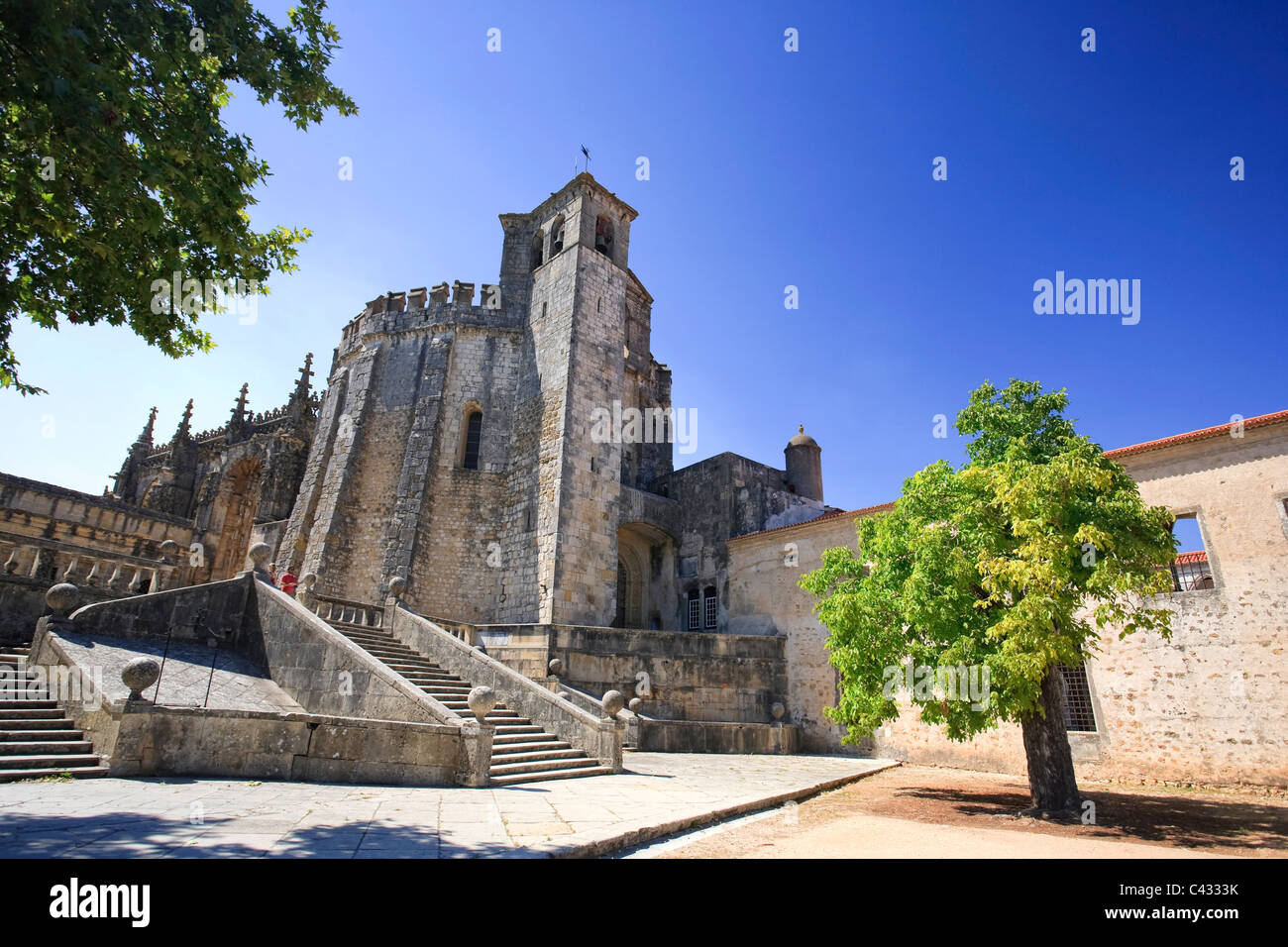 Convento de Cristo (UNESCO world Heritage), Tomar, Ribatejo, Portugal Stock Photo