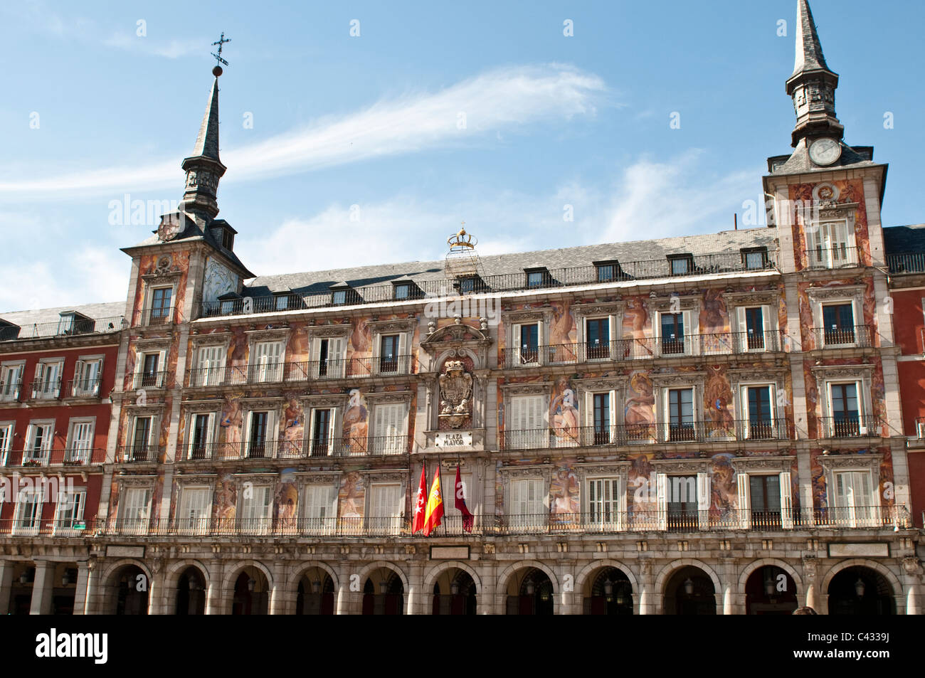 Casa de la Panaderia, Plaza Mayor, Madrid, Spain Stock Photo