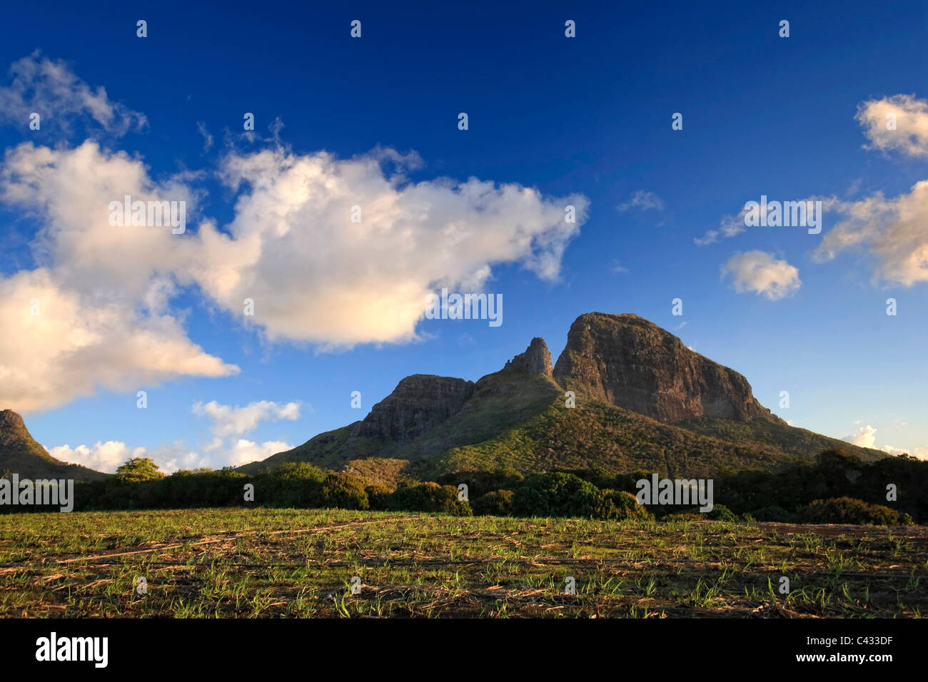 Trois Mamelles Mountain Range, Mauritius, Indian Ocean Stock Photo