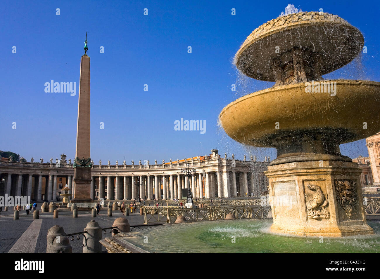 St. Peter's Square (Piazza S. Pietro) and Bernini's Colonnade, Rome