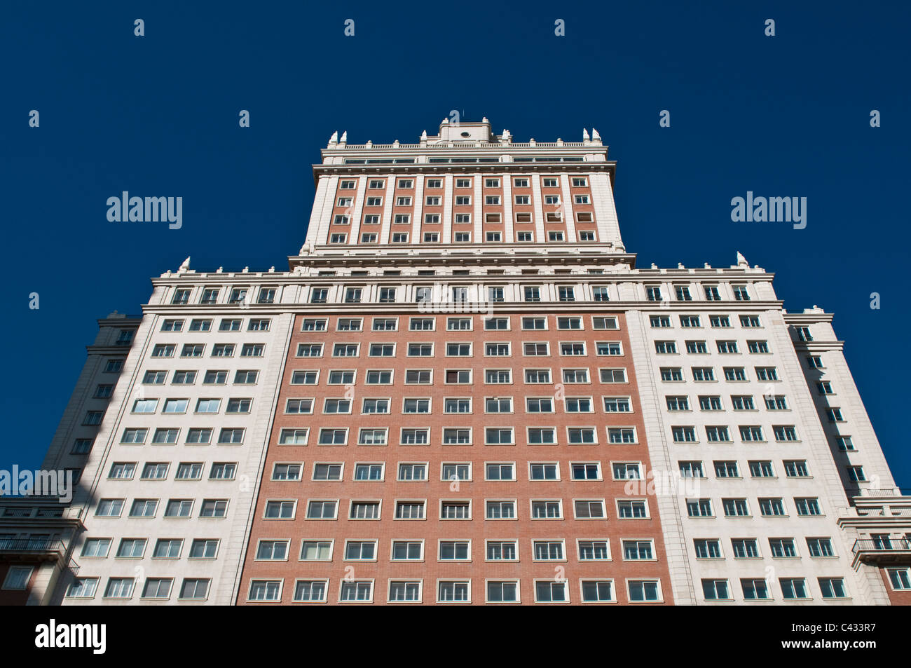 Edificio Espana, Spain Building, on Plaza de Espana, Madrid, Spain Stock Photo