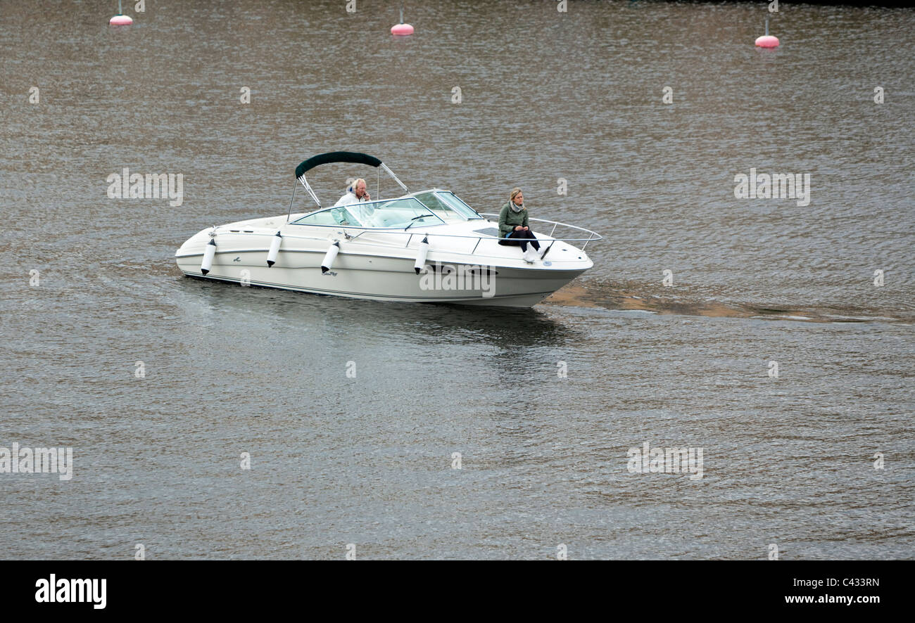 Speedboat, Stockholm, Sweden Stock Photo