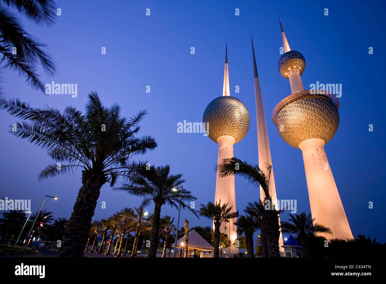 Kuwait Towers, Kuwait City, Kuwait Stock Photo Alamy