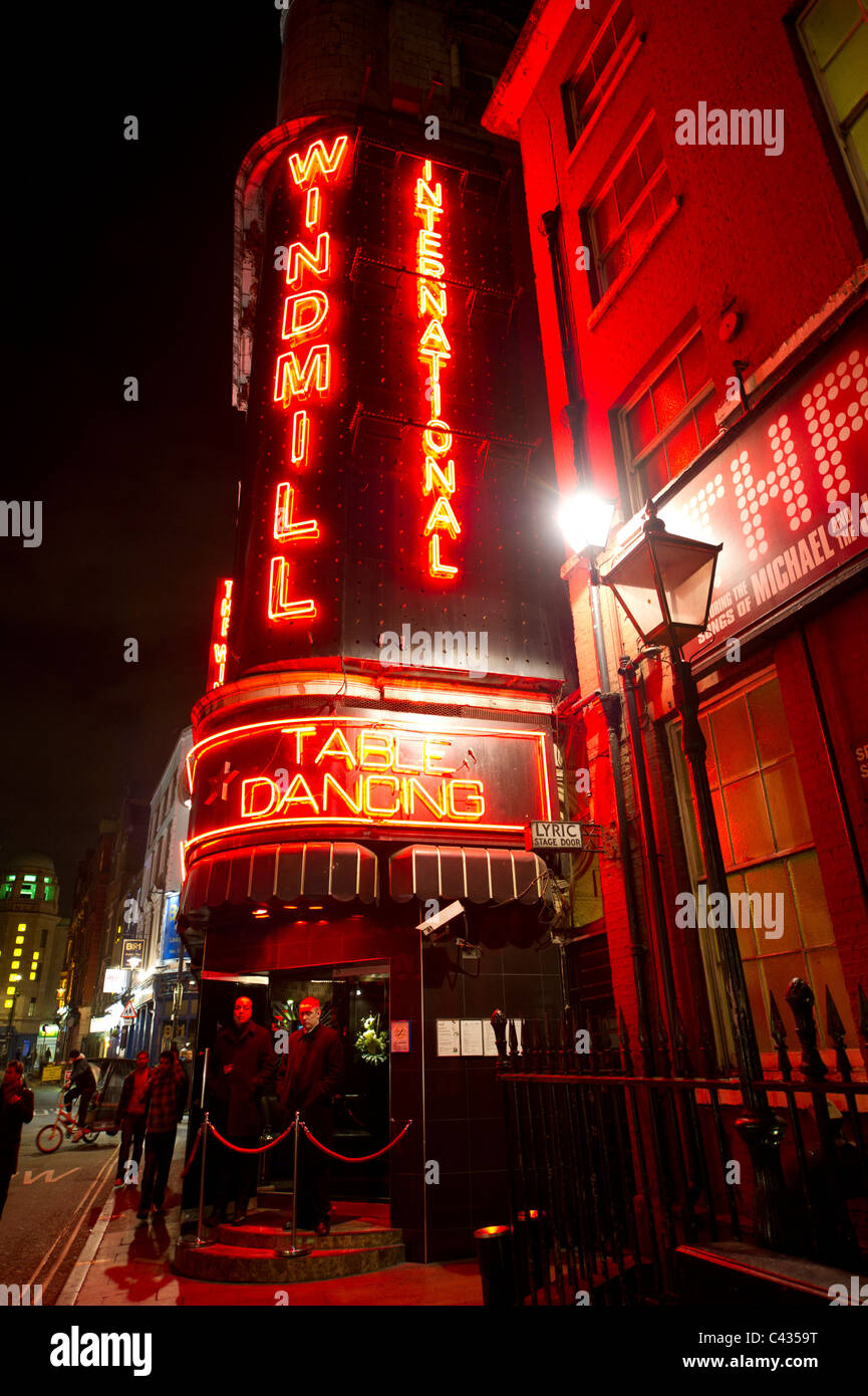 Windmill strip club in Soho Stock Photo