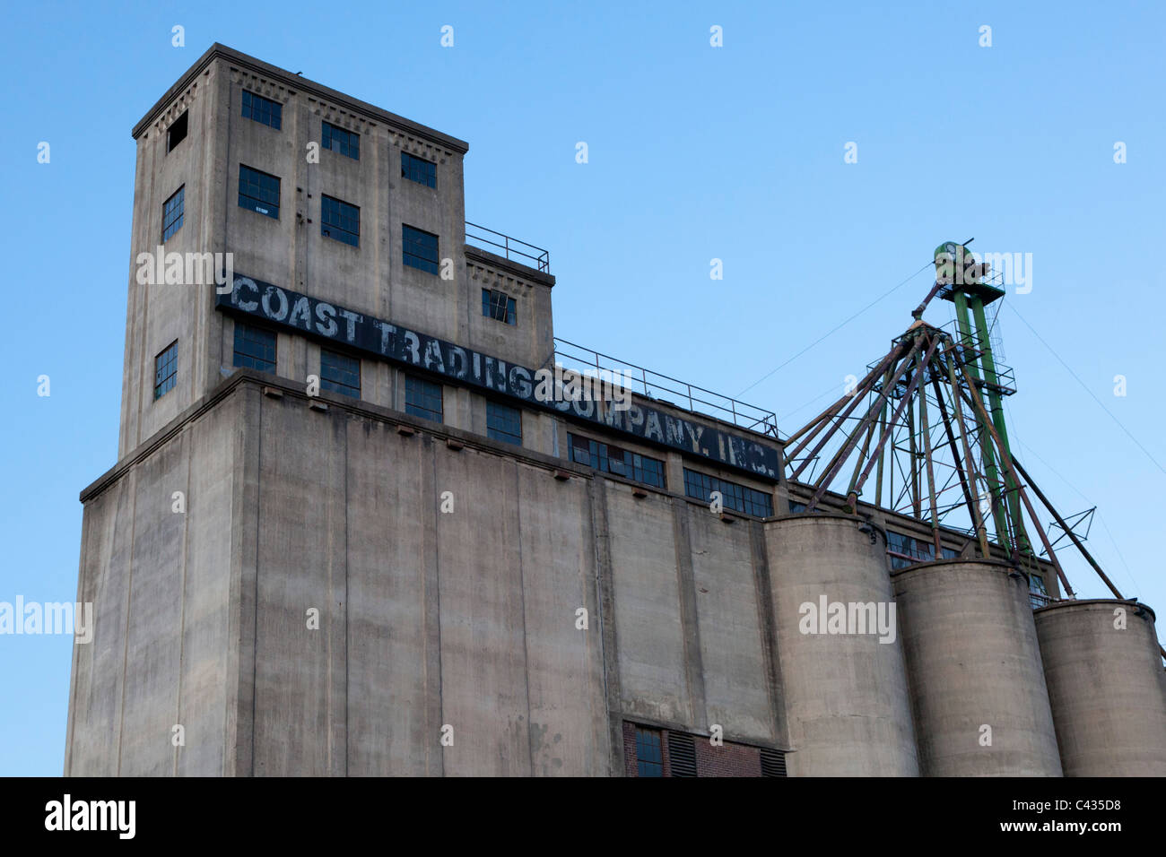 Grain elevator in Spokane Washington USA Stock Photo