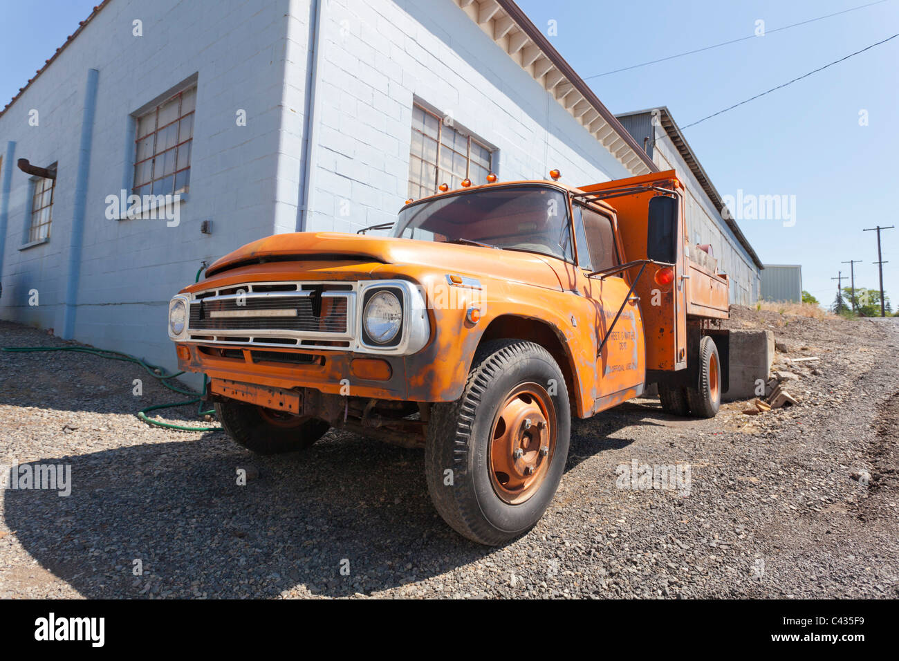 Springdale, Street and Water Department truck Wahsington USA Stock