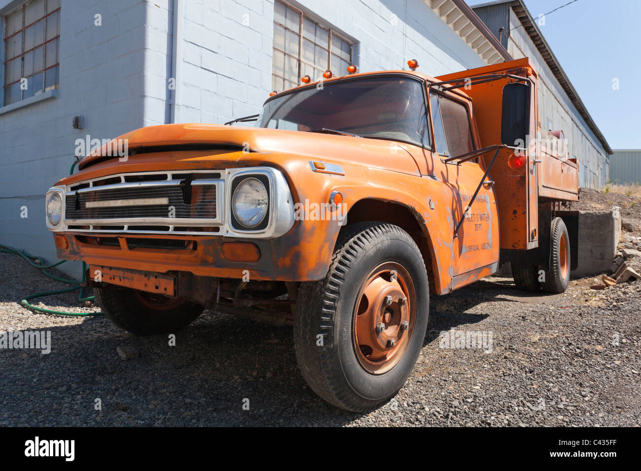 Springdale, Street and Water Department truck Wahsington USA Stock