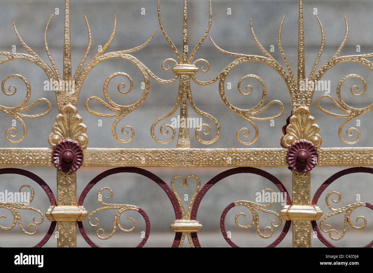 Gilded Railing Gold railings hi-res stock photography and images - Alamy