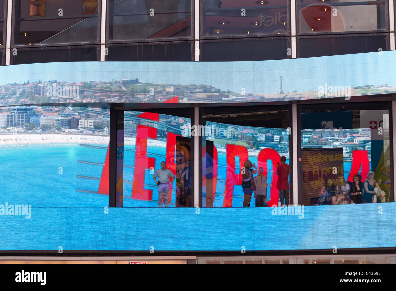 advertisement for Aeropostale clothing store, Times Square, Manhattan, New York City Stock Photo