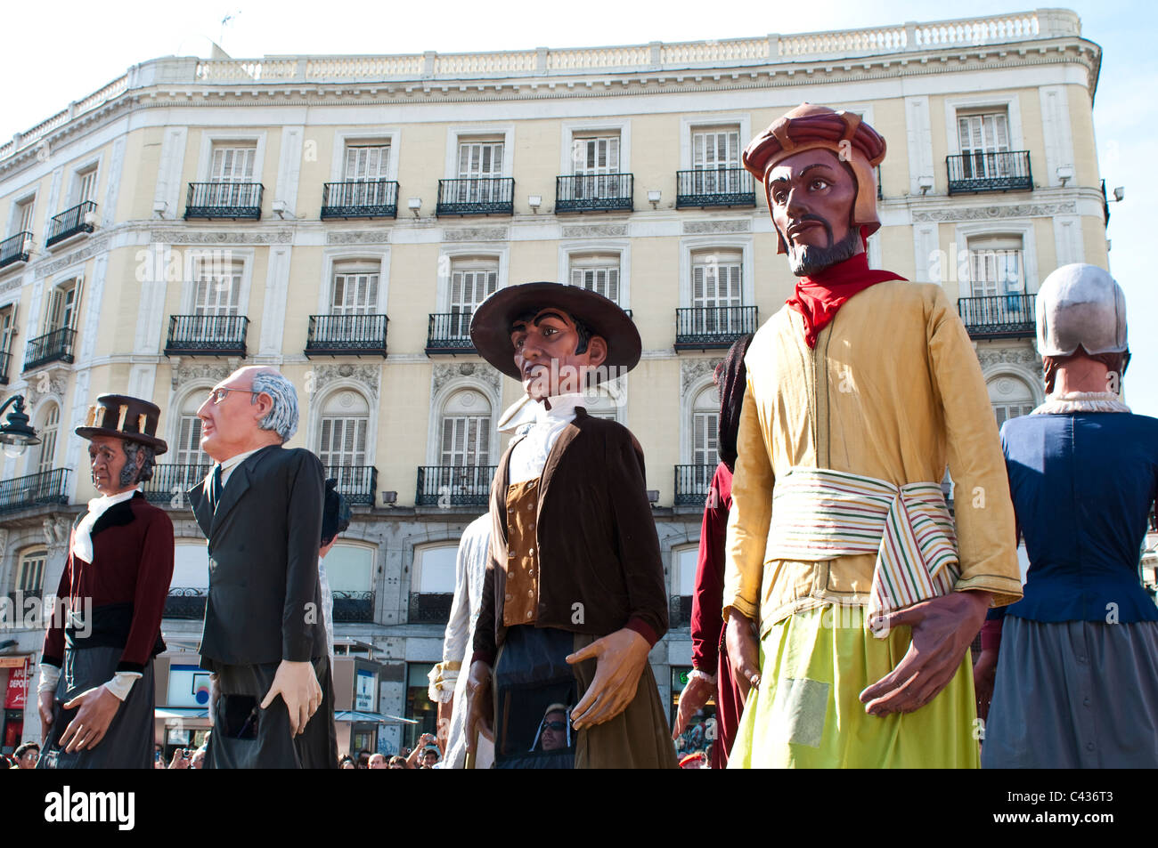 Gigantes y cabezudos, Giants and BigHeads, festival of San Isidro