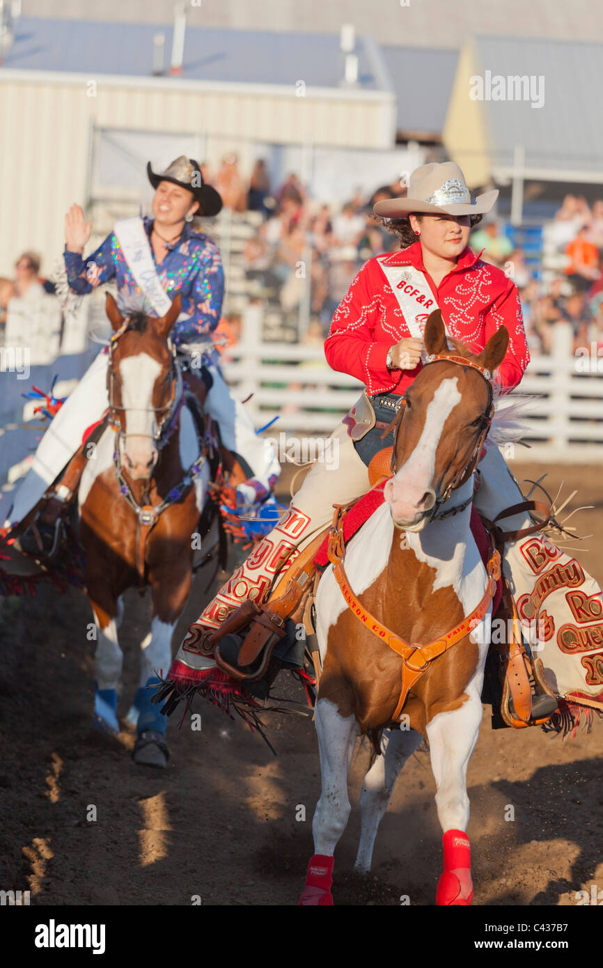 Rodeo at Benton County Fair, Corvallis, Oregon, USA 2009 Stock Photo