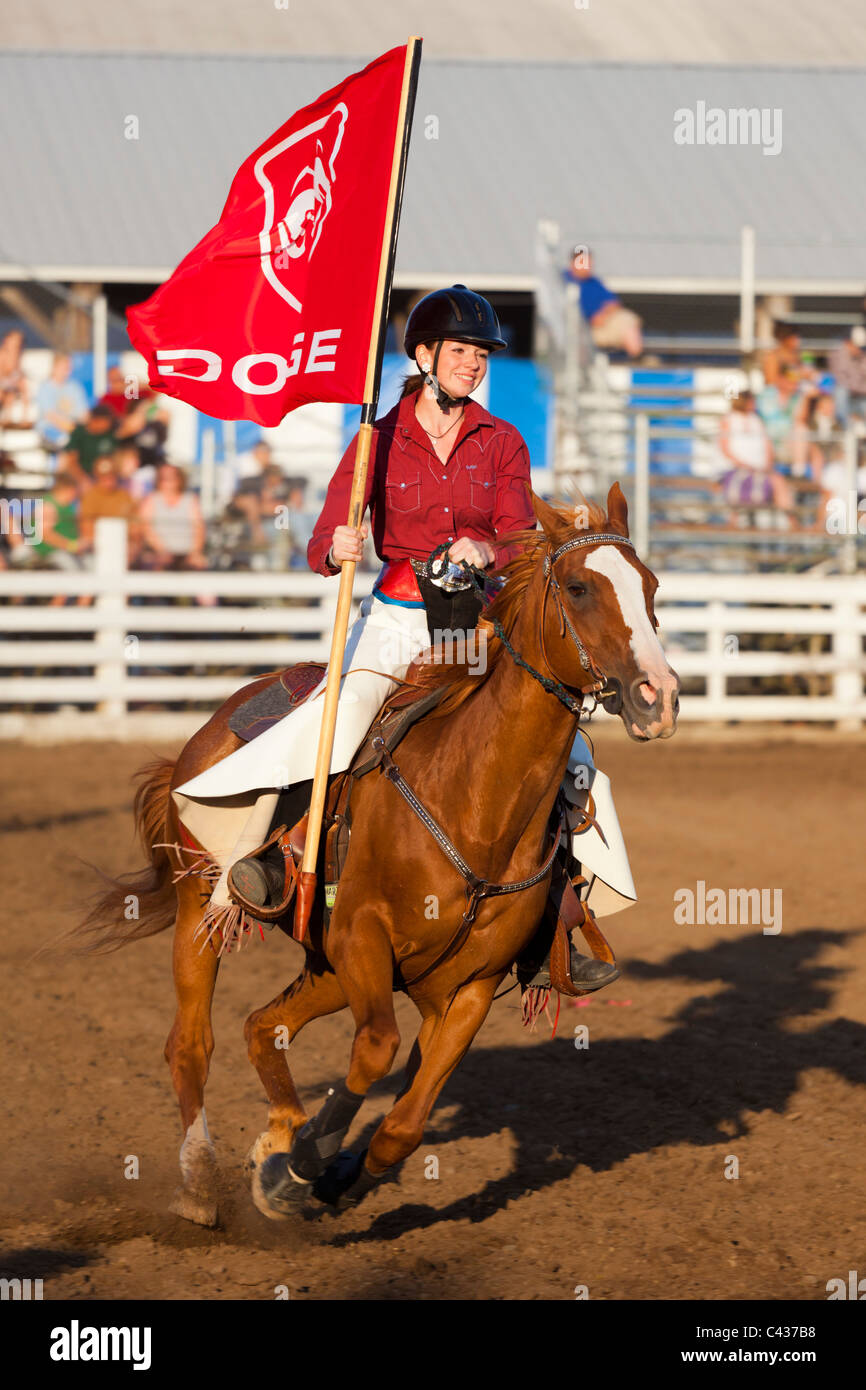 Rodeo at Benton County Fair, Corvallis, Oregon, USA 2009 Stock Photo