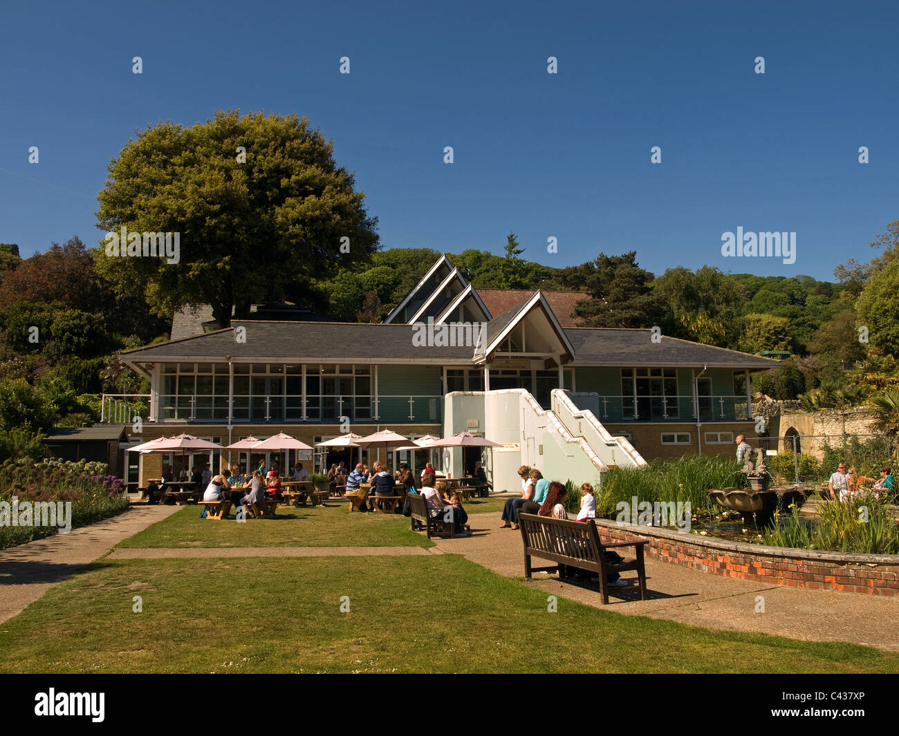 Ventnor Botanical Gardens Visitor Centre Isle of Wight England UK Stock Photo Alamy