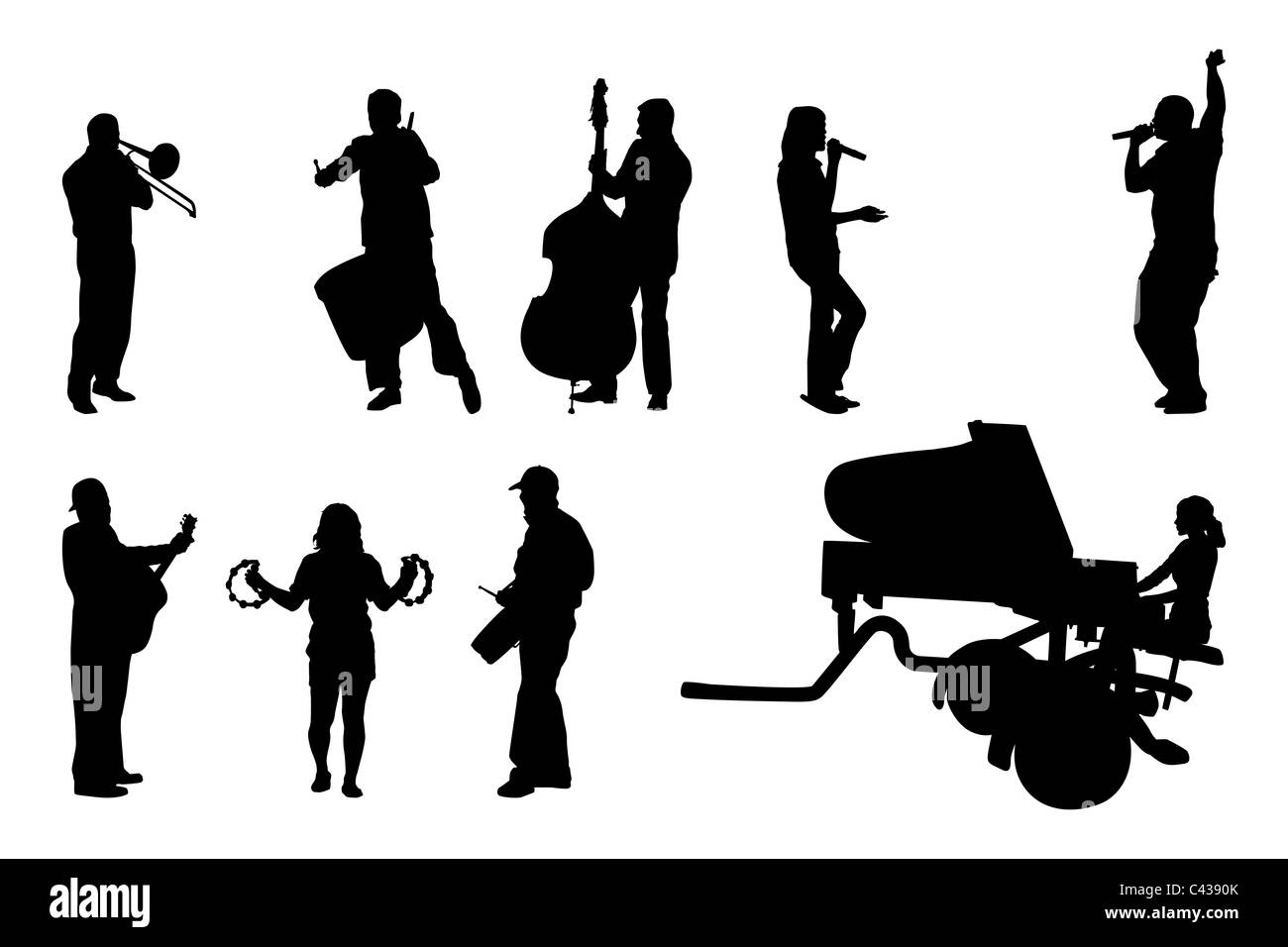Musicians Silhouette Hi res Stock Photography And Images Alamy musicians-silhouette-hi-res-stock-photography-and-images-alamy