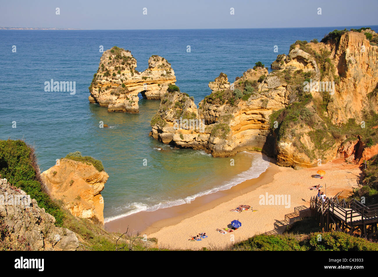 Praia Do Camilo, Lagos, Faro District, Algarve Region, Portugal Stock 