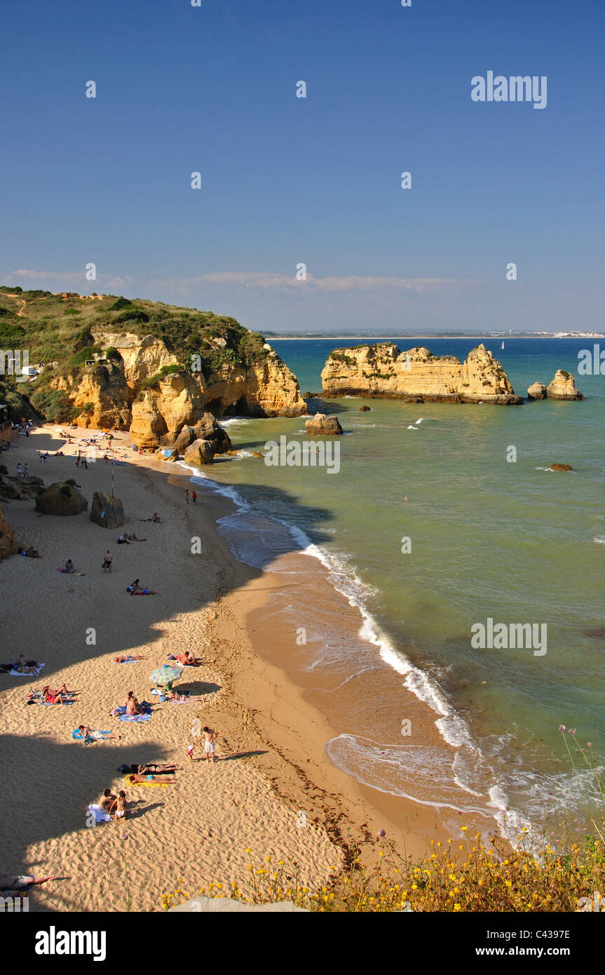 Praia de Dona Ana, Lagos, Lagos Municipality, Faro District, Algarve Region, Portugal Stock Photo