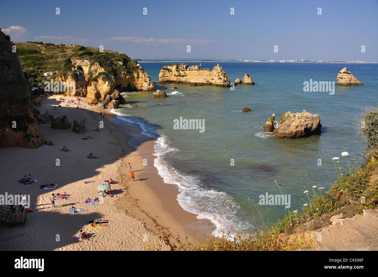 Praia de Dona Ana, Lagos, Lagos Municipality, Faro District, Algarve Region, Portugal Stock Photo