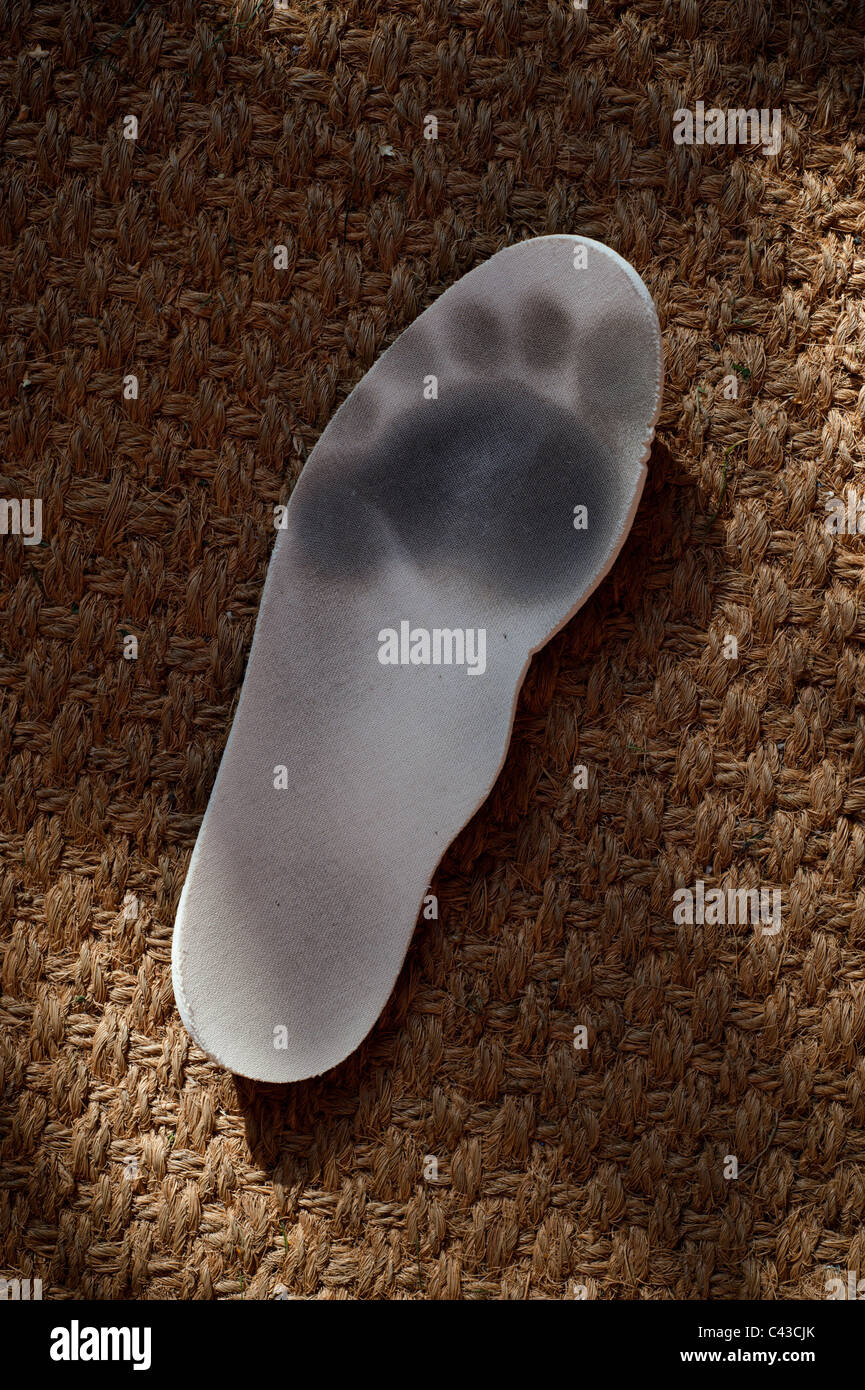 Foot mark on sole Stock Photo Alamy